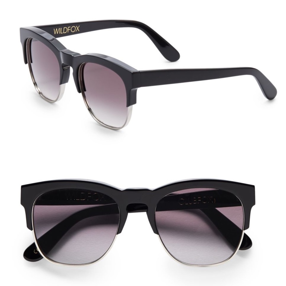 Wildfox Clubfox Black Sunglasses